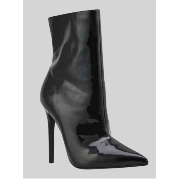 Twelve Thirty Four Shoes - NEW Black Patent Leather Pointed Toe Booties